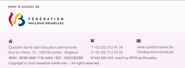 Lettre d'information Question Santé - Footer
