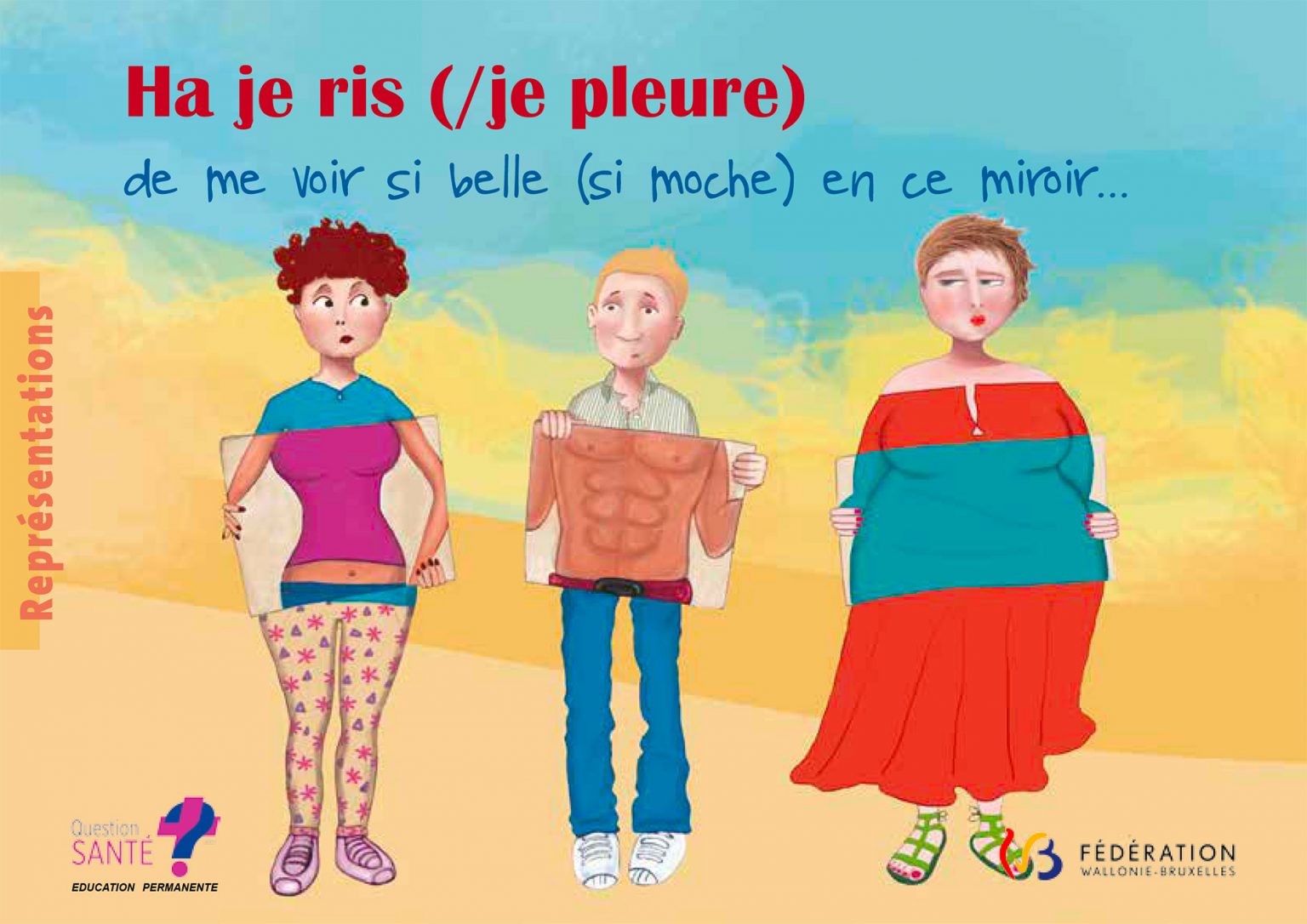 Ha je ris (/je pleure) de me voir si belle (si moche) en ce miroir…