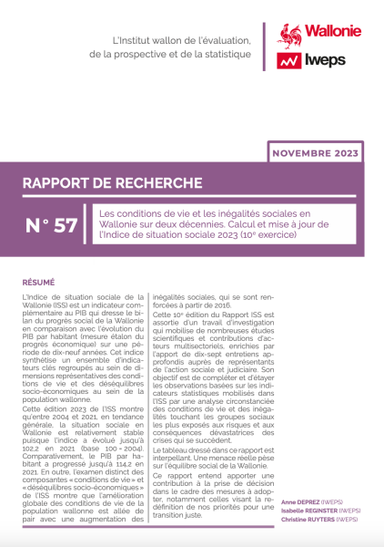 L’édition 2023 de l’ISS de la Wallonie