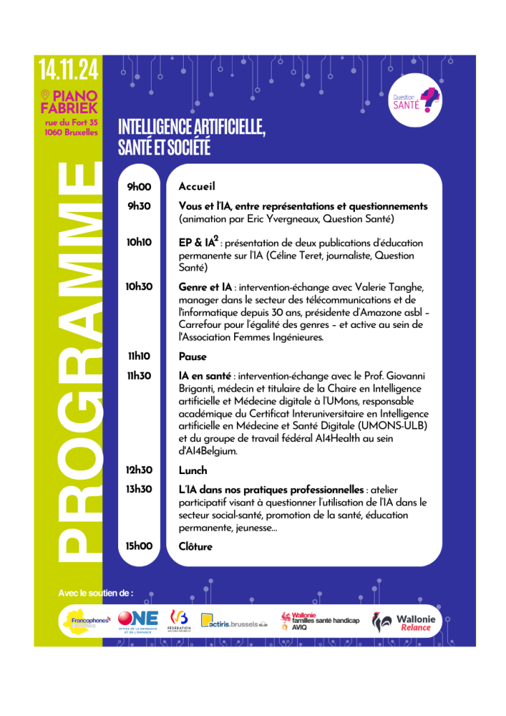 Programme Intelligence artificielle, santé et société