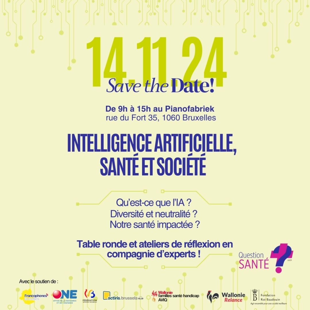 Save The Date Intelligence artificielle, santé et société