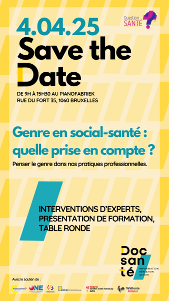 Save The Date Genre en social-santé : quelle prise en compte ?