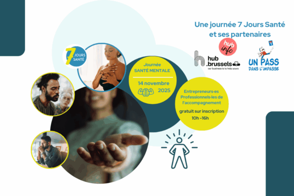 Le 14 novembre : Santé Mentale et Entrepreneuriat – des outils concrets et des échanges autour de l’impact de l’IA sur la santé des porteurs de projet