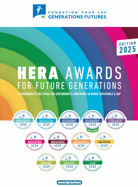 e-Mag Bxl santé N°24 -Agenda : Un mémoire en santé durable, primé par la Fondation pour les Générations futures